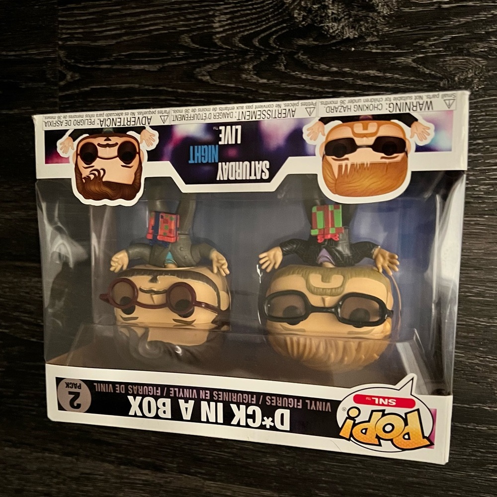 SNL Dick in a Box Funko 2 pack. New, in box and never opened.